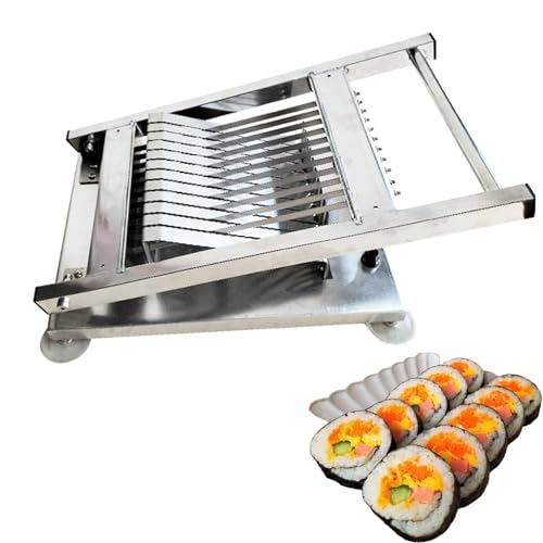 Máquina cortadora de sushi, rebanadora de 8/10/12 segmentos para jamón, sangre de pato y tofu, ideal para restaurantes japoneses y barras de aperitivos