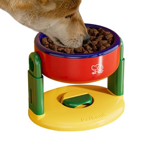 猫用 高め食器 - 高さ調整可能 吸盤付き 高めのボウル 室内猫用 - 滑り止め給仕皿 子猫用 小型中型大型犬用,子犬 小型犬 中型犬 大型犬用