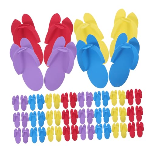 BCOATH 48pares Zapatillas Desechables Para Pedicura Salón De y Playa Zapatillas De Pedicura Desechables De Material Suave Para Invitados Para Salón De o Casa
