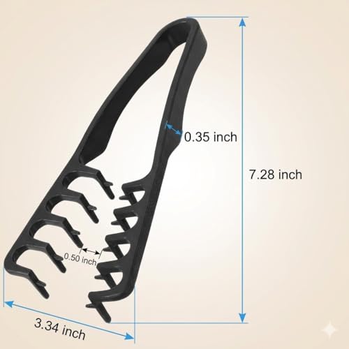 Peine texturizador 2 pack para hombres y mujeres negro y gris miniatura 2