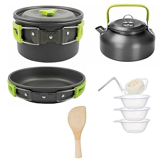 See full amazon price history chart for Hacer COMPSOR-303 Portable Camping Cooking Set Non-Stick Hiking Cookware Kit Pot Kettle Bowl Pan Sets Cookware for Outdoor Camping Picnic Hiking Utensils Kitchen Equipment Hacer COMPSOR-303 Portable Camping Cooking Set Non-Stick Hiking Cookware Kit Pot Kettle Bowl Pan Sets Cookware for Outdoor Camping Picnic Hiking Utensils Kitchen Equipment (B0CKZHZPHG) Amazon Price History, Amazon Price Tracker