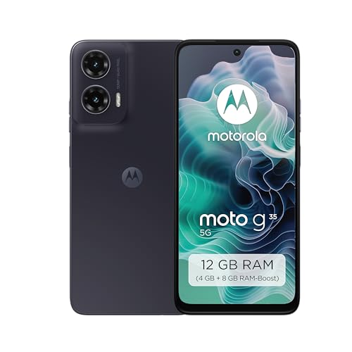 Motorola Moto G35 5G, Dual, 128GB 4GB Ram, Midnight Black