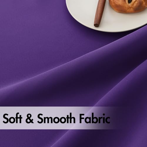 Image of ANRODUO Purple Back Tab Blackout Curtains 84 Inch Long 2 Panels | Rod Pocket,Thermal Insulated Room Darkening Light Blocking Curtains for Living Room Bedroom Privacy,W42xL84