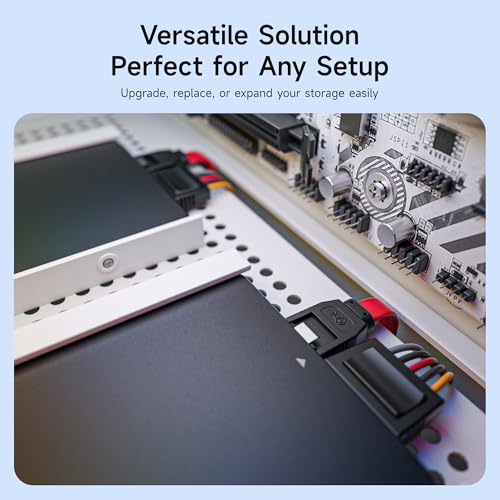 Cable Matters 3-Pack 90 Degree Right Angle SATA III 6.0 Gbps SATA Cables 45cm (SATA 3 Cable, SATA data Cable, SATA Cable) Red - Image 5