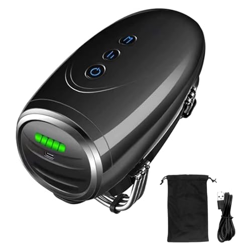 Gzbdz Cordless Handheld/Barber Massager Massager, Charge Neck/Legs/Hand/Face Massager, 2 Massage Nodes 2600AMH （Black）
