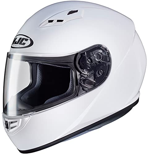 HJC 10102807 Casco de Moto, White, Talla S
