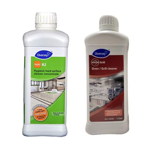 Divarsey R2 Hygienic Hard Surface Floor Cleaner 1Liter And Divarsey Suma Grill D9 Oven & Grill Cleaner 1Liter (2Liter Combo) (B0CNDC18MV) Amazon Price History, Amazon Price Tracker