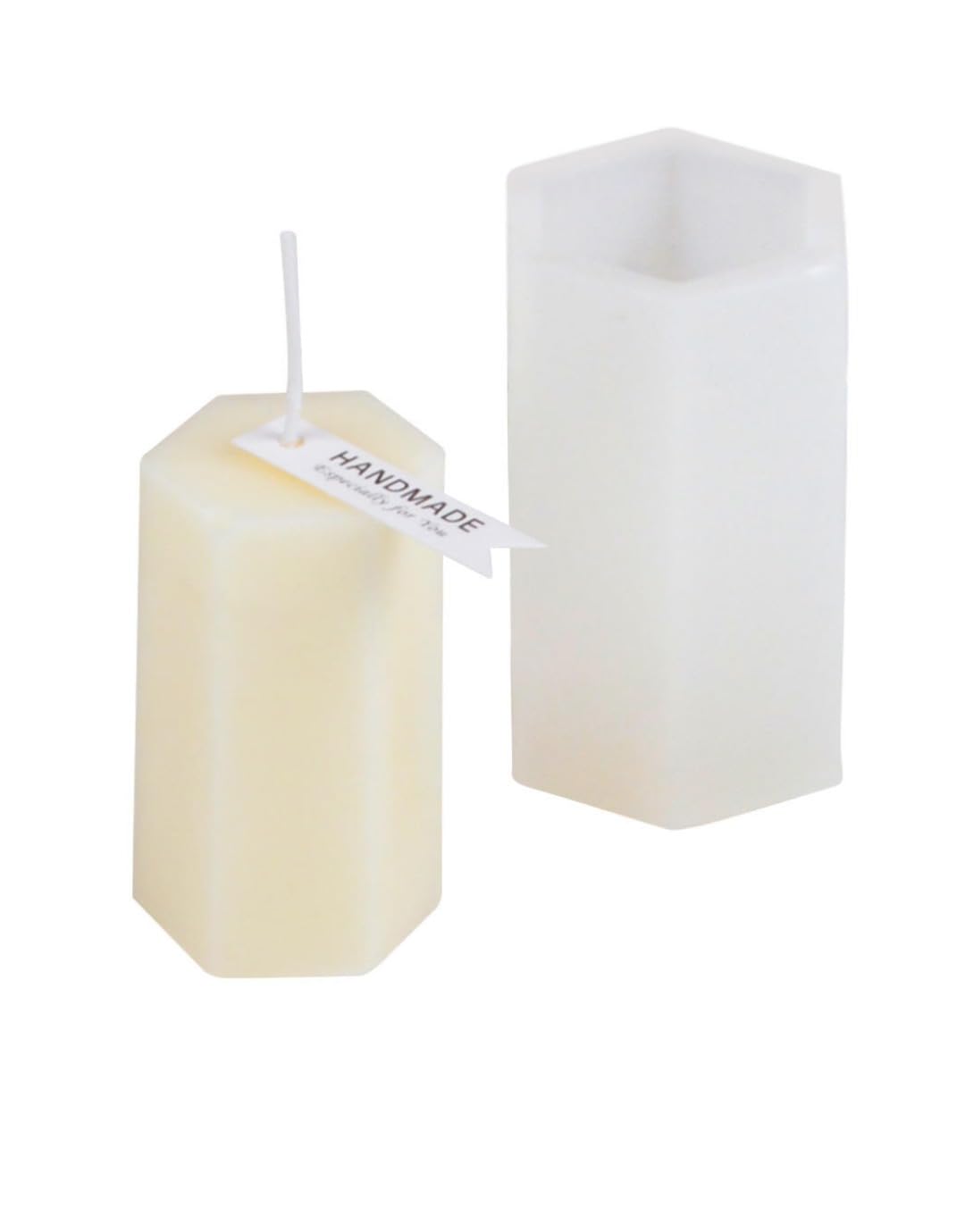 Mold Master Hexagonal Pillar Acrylic Candle Mould, DIY Candle Making Kit, Multiple Sizes, Clear and ColouredAAI Planet Hexagon Pillar Polycarbonate Candle Mold (13.3 x 6.5 cm)-image-7