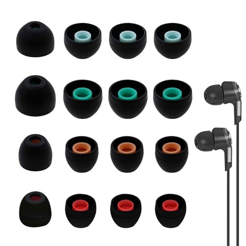 8 Pairs Ear Tips for Sony Wf-1000XM5 Replacement Silicone Earbud Tips for Sony Wf-1000XM5/Wf-1000XM4 Earbuds Noise Reduction Comfort Soft Anti Slip Eartips Replacement Set (L/M/S/XS)