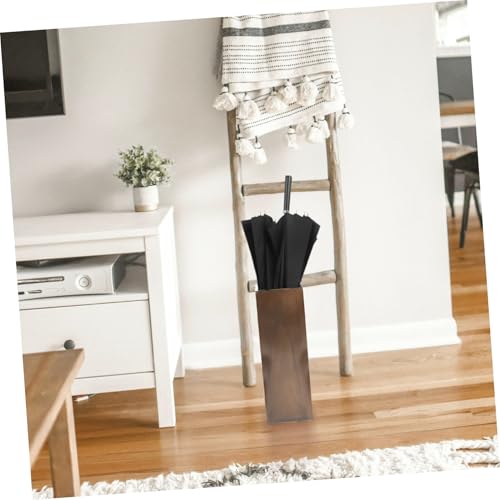 Porte-parapluies en bois massif résistant intempéries 175 cm - 7