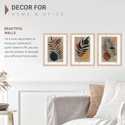 Image of kotart Modern Wall Art Framed Painting for Wall Decoration - Wall Painting for Living Room, Bedroom - Big Size Wall Painting for Wall Decor (Multi, Framed) Set of 3 (Art 7, 19x25 inch)