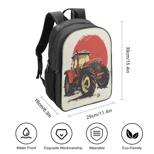 Mochila de tractor para excursiones infantiles y días de colegio con compartimentos 2