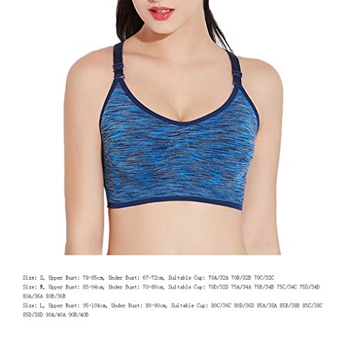 Mulheres Quick Dry Esporte Bra Corredor da ginástica alças acolchoadas Top Atlético Vest