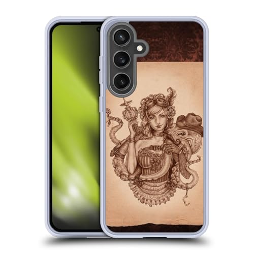 Head Case Designs �������C�Z���X Brigid Ashwood Octopus Pinup Girl �X�`�[���p���N �W�F���P�[�X [�~���^���[�O���[�h�ی�] Samsung Galaxy S24 FE�ƌ݊���������AMagSafe�ƌ݊�