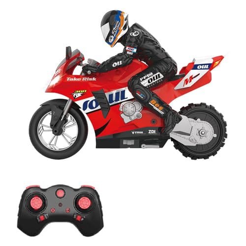 Goolsky Moto de cascade télécommandée auto-équilibrée 1/6 2,4 G moto télécommandée qui tourne en place / équilibre auto-stabilisant / drift à 360°