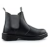 Black Hammer Men's Chelsea Safety Work Boots Smooth Leather Steel Toe Cap Utility Pull-On Footwear for Outdoor & Indoor Construction Dealer Shoes Workwear Ideal for Everyday Jobs 1600 S3 SRC (10 UK) #4