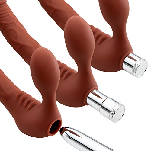 Cloud 9 Novelties Premium Vibrating Strapless Strap-On Realistic Dildo Kit, Brown #TOP4