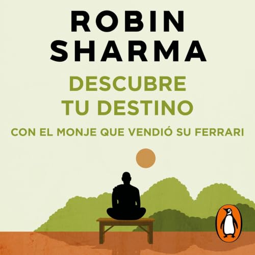 Diseño de la portada del título Descubre tu destino con El monje que vendi&oacute; su ferrari
