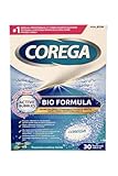 Corega - Whitening Zahnreinigungstabletten, 30 Stück, Bio Formel lösliche Tabletten zur Reinigung von Zahnersatz (1 Stück)