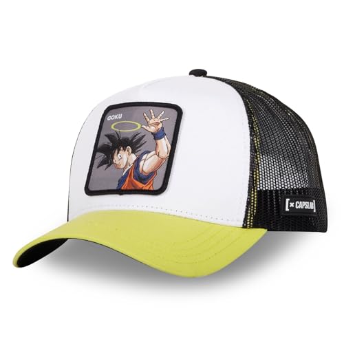 Capslab Angel Goku Dragon Ball Z Weiß Gelb Trucker Cap - One-Size