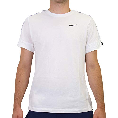 Nike Men's NSW Repeat T-Shirt, White, XL