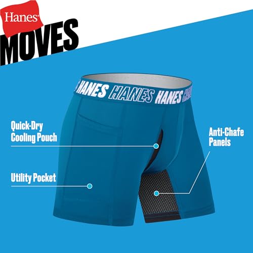 Hanes Boys' Moves Boxer Brief Underwear, Anti-Chafe Boxer Briefs for Boys, 6-Pack - image 5
