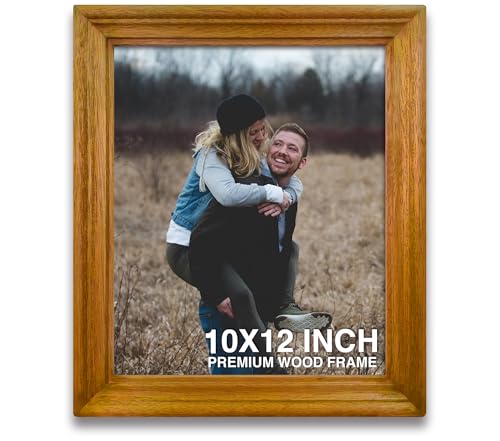 Image of 10x12 Photo Frames | Photo Frame for Gift | mini Photo Frame | Orange Wood Frames for Wall | Unique & Modern Wall Decor (10x12 inch, Orange)