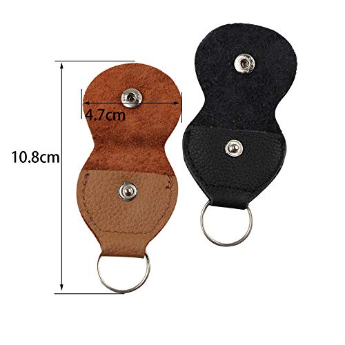 Futheda Lot de 2 porte-clés en cuir avec porte-clés et 6 médiators double face colorés en celluloïd pour guitare… - Les Beatles, Paul McCartney, John Lennon, RIngo Starr, George Harrison Futheda Lot de 2 porte-clés en cuir avec porte-clés et 6 médiators double face colorés en celluloïd pour guitare… – Image 8