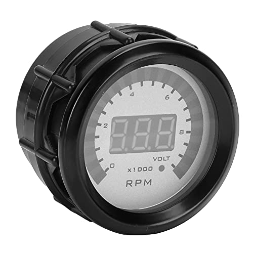 Tachymètre 52mm pour voiture 12V jauge RPM 4 6 8 cylindres