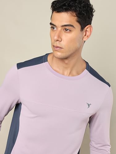 Image of TECHNOSPORT Men Polyester Slim Fit T-Shirt - (P725 P) Pack of 1