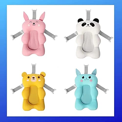 Almofada Flutuante para Banho Bóia de Banheira Alça Bebês Rosa