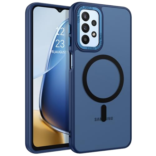 Coque Samsung Galaxy A23 anti trace de doigt et chute bleu