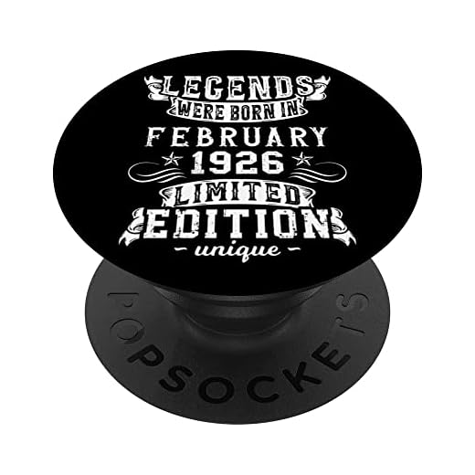 Cumpleaños Febrero 1926 Edición Limitada Regalo February PopSockets PopGrip Intercambiable
