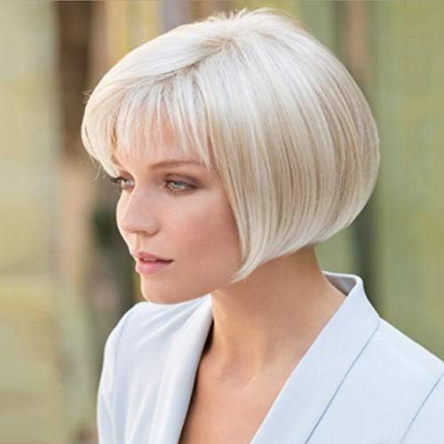 Perruque synthétique grise pour masquer la perte de cheveux avec style et volume - 3