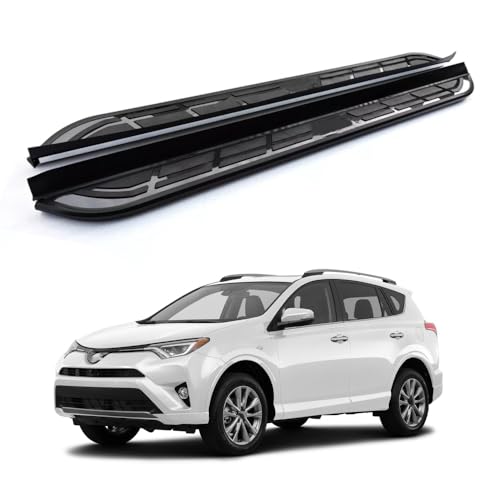 2 estribos laterales para Toyota RAV4 2013-2018 aluminio miniatura 1