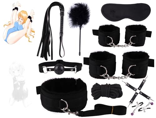 10 Piece Black Nylon Set for Sport and Fitness, Ergonomic Design, Unique Design, Versatile, Lightweight and Portable, Easy to Maintain and Care -Z