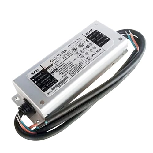 Pilote LED étanche 36V 75W ELG-75-36B-3Y alimentation AC DC variable IP67 pour ruban extérieur