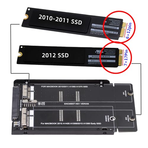 Adaptador SATA 2.5" para SSD Mac Air Pro Retina 2010-2012 miniatura 4