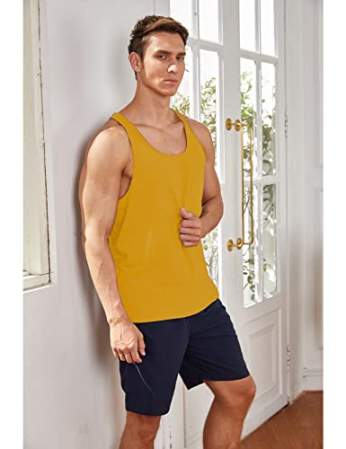 coofandy men39s 3 pack tank tops cotton performance sleeveless casual classic t shirts