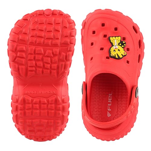 Image of FUEL Poddle Comfortable Indoor & Outdoor Casual Garden Clogs, Soft Cushioned Footbed and Lightweight EVA Slip-On Kids Clogs for Boys & Girls