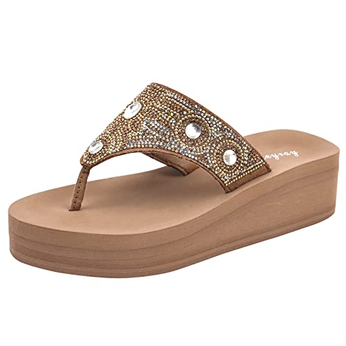 Image of Lowkeyray Womens Flip Flops Beach Comfort Thong Style Sandals for Women in Summer