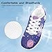 Fonplted Cute Axolotl Girls Gym Shoes Size 2 Purple Galaxy Running Shoes for Kids Fashion Casual Sneakers Non Slip Cool Dance Shoes Lace-Up Toldder Flexible Shoes