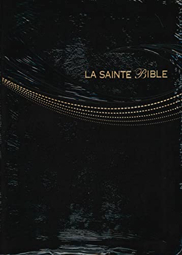 French Bible Large Print Black Bonded Leather