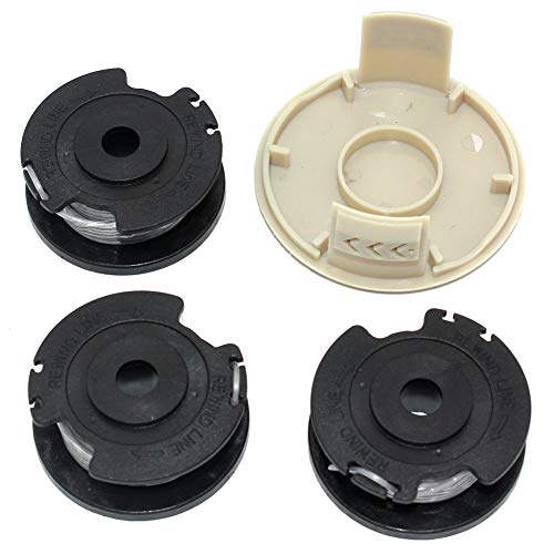 Spool With Line+Spool Cap Cover For Craftsman 315CR2000 Qualcast CLGT2425A 24V RIDGID TROY-BILT ECHO POWERSTROKE WORKFORCE BLACKMAX Homelite 310917001 3110382AG
