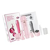 FIXOSHEE 四合一充電式女性用修眉器 多機能電動シェーバー 顔 唇 顎 頬 腕 脚用 軽量携帯便利 旅行 家対応