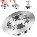 Système de filtre professionnel : le tamis à cheveux ultra fin est anti-obstruction et capture de manière fiable les cheveux, les restes alimentaires et la saleté. Amovible et facile à nettoyer : il suffit de le rincer sous l'eau. Fini les bouchons de tuyaux. Parfait comme bonde de lavabo pour une utilisation immédiate sans instructions compliquées