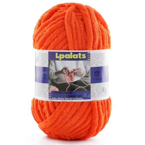 Chunky Chenille Yarn for Crocheting - 1 Pack of 100g/3.5oz