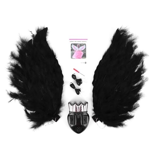Ailes de papillon musicales et lumineuses LED rose pour déguisement princesse