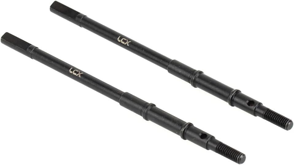 LCX Racing 1/10th RC Crawler Car Hard Steel Rear Axle Drive Shaft Dogbone AR44 Straight Axle Shaft for RC Car Axial SCX10 II 90046 90047, Upgrades Parts Accessories