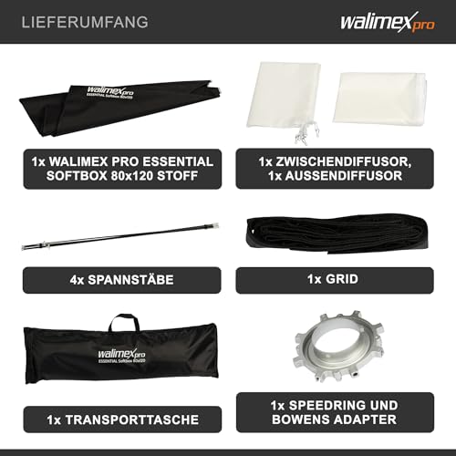Walimex Pro Softbox Essential 80X120Cm - 7